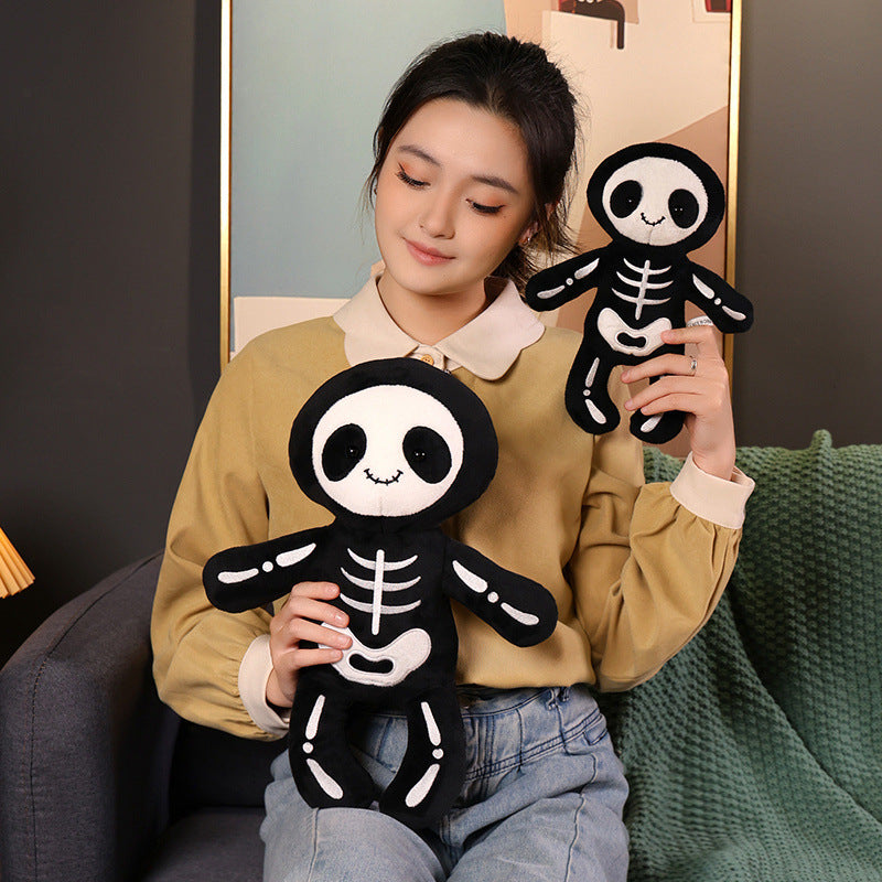 Cute Skull Pillow Plush Toy | Unique Halloween Decoration & Gift