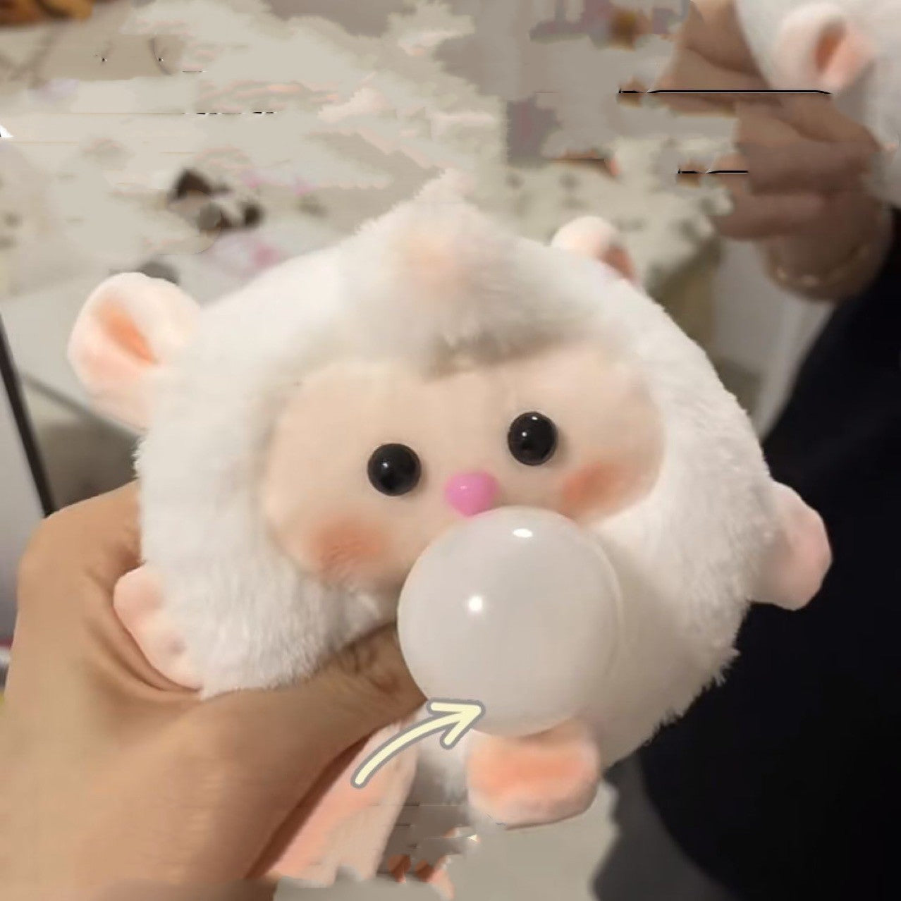 Bubble-Blowing Sheep plush Toy - Fun and Unique Gift