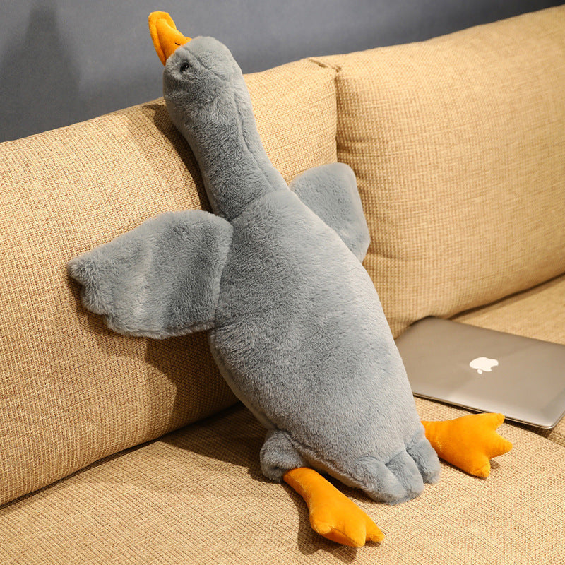 Plush Pillow Giant White Goose