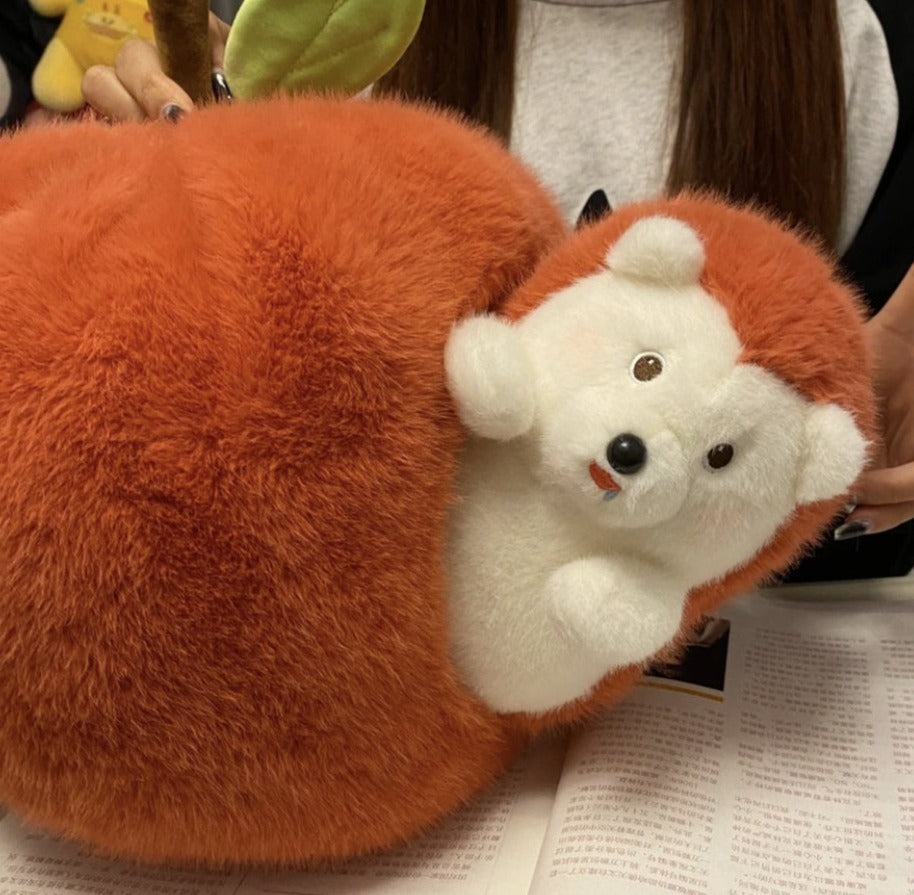 Hidden Hedgehog in Apple - Cute Surprise Plush Toy Gift