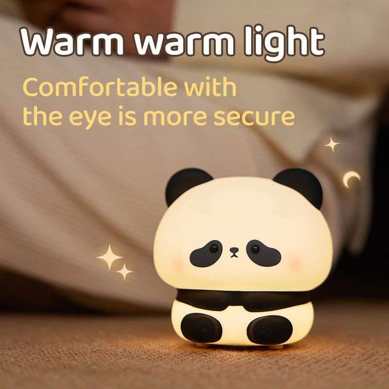 Panda Cute LED Silicone Night Light fuzzzz