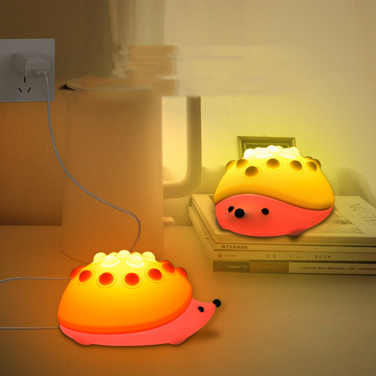 Squeeze Bubble Hedgehog Night Light - Perfect Gift Idea
