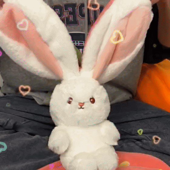strawberry bunny transformed into little rabbit fruit doll plush toy