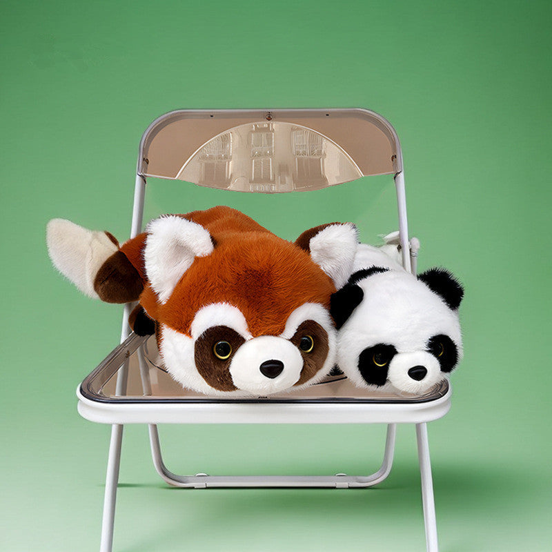 Transformable Panda Plush Toy-From a cute panda into a little red panda