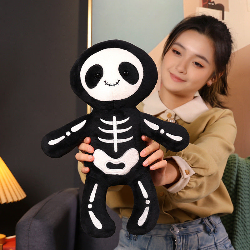 Cute Skull Pillow Plush Toy | Unique Halloween Decoration & Gift