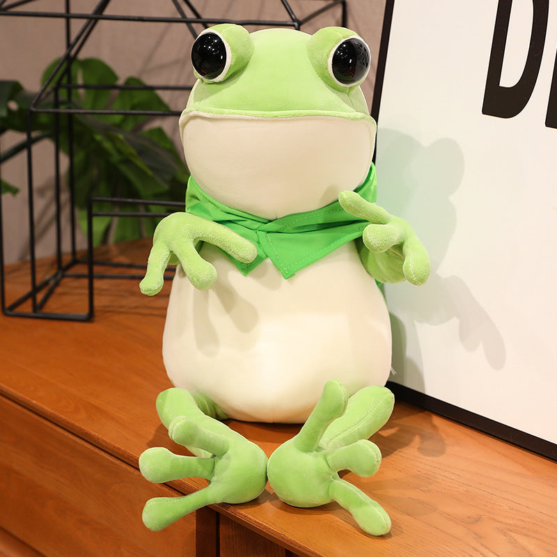 Unique Hugging Frog Plush Pillow - Adorable Gift for All Ages