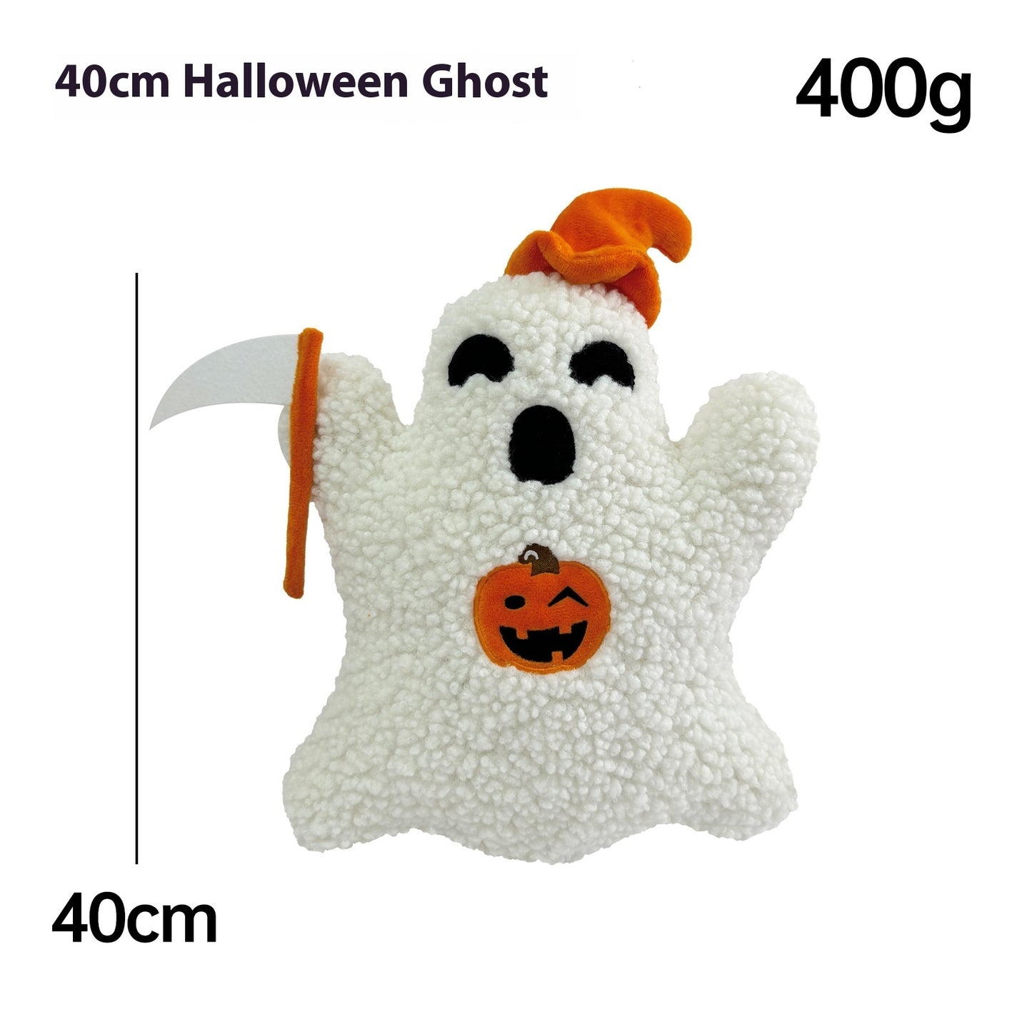 Cute Ghost Plush Pillow | Halloween Decor & Unique Gift