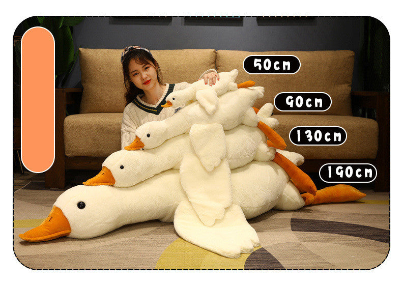 Plush Pillow Giant White Goose