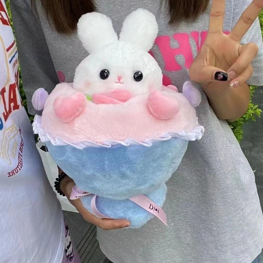 Rabbit Bouquet reversible Bunny Plush