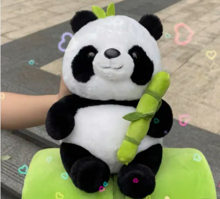 Panda Plush Toy with Bamboo Tube - fuzzzz