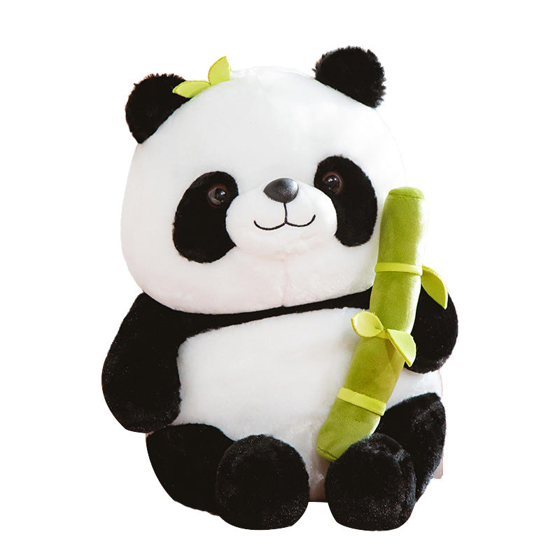 Panda Plush Toy with Bamboo Tube - fuzzzz