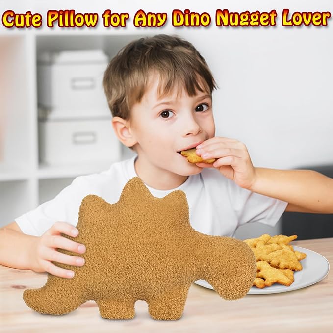 Dinosaur chicken Nugget Plush Pillow Gift All Ages