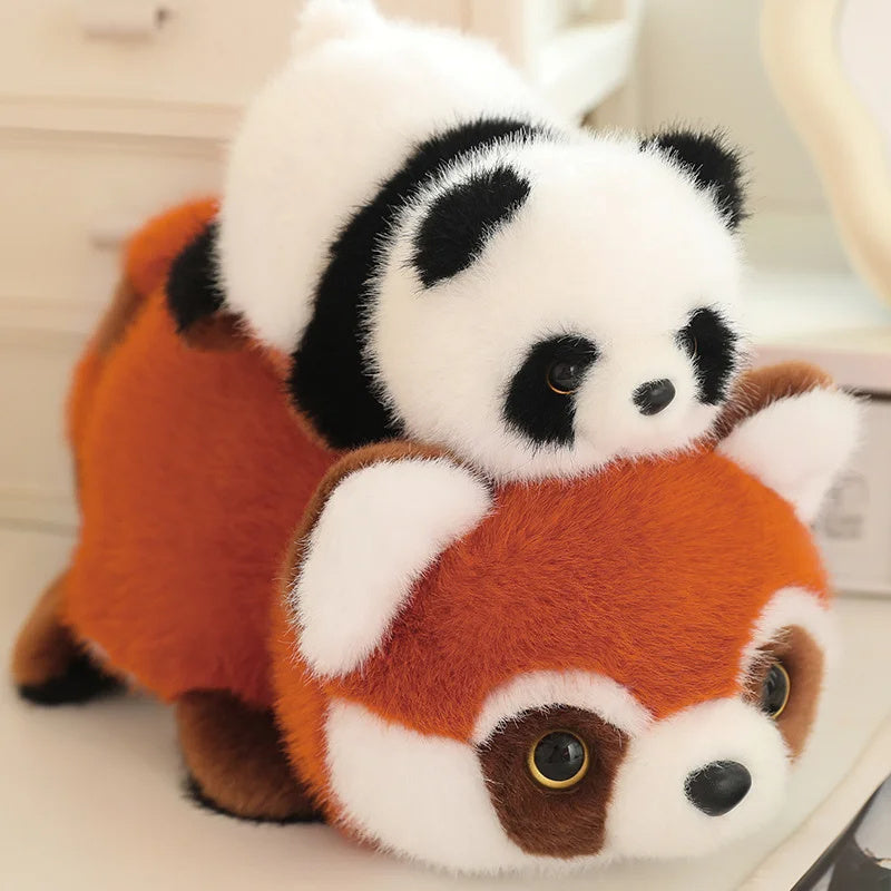 Transformable Panda Plush Toy-From a cute panda into a little red panda