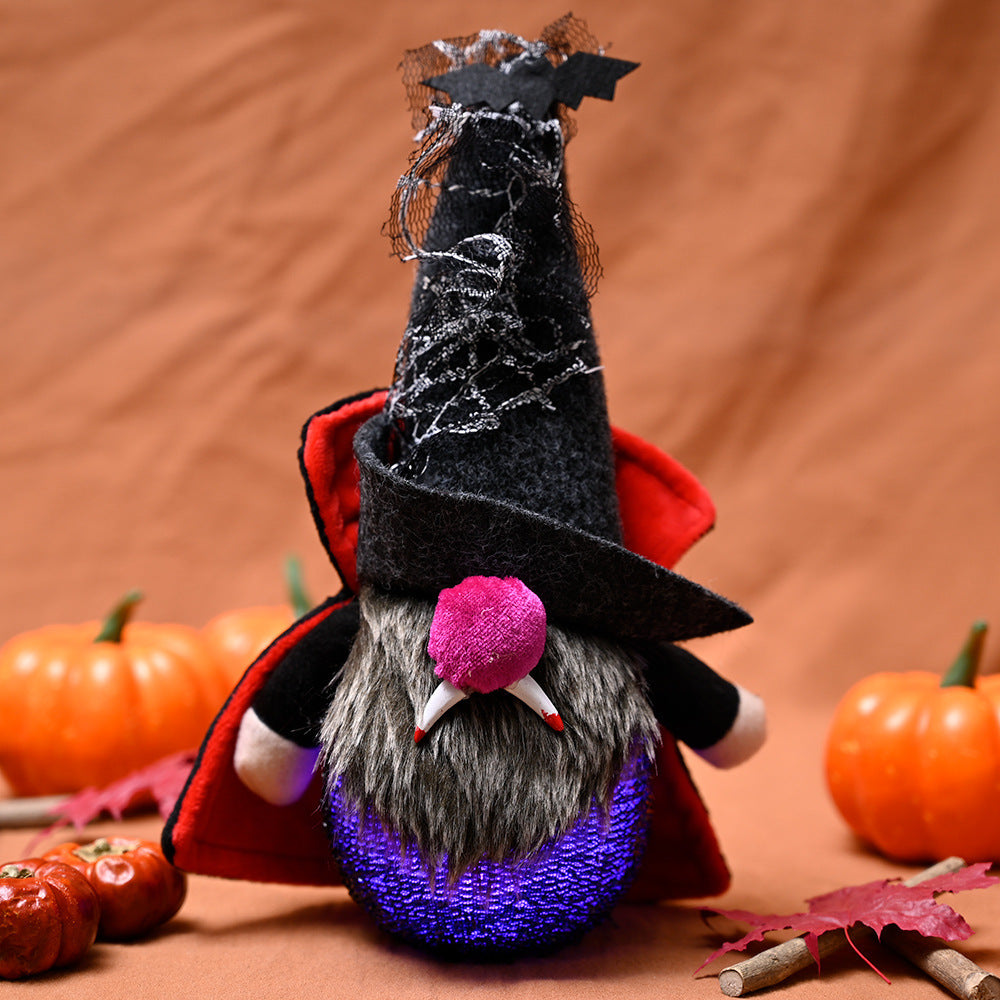 Vampire Evil Gnome Plush | Unique Halloween Decoration & Gift