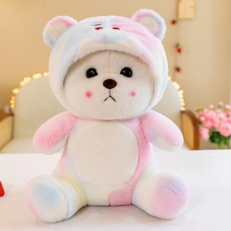 Huggable Bear Plush with Interchangeable Hats