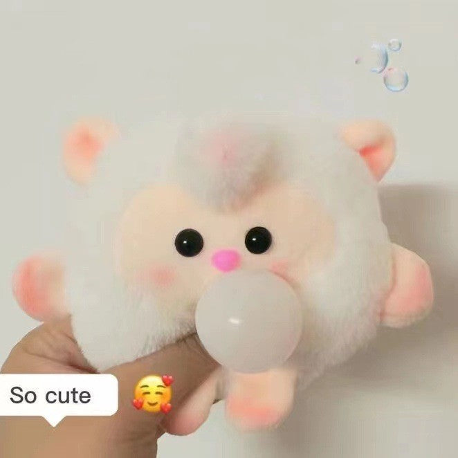 Bubble-Blowing Sheep plush Toy - Fun and Unique Gift