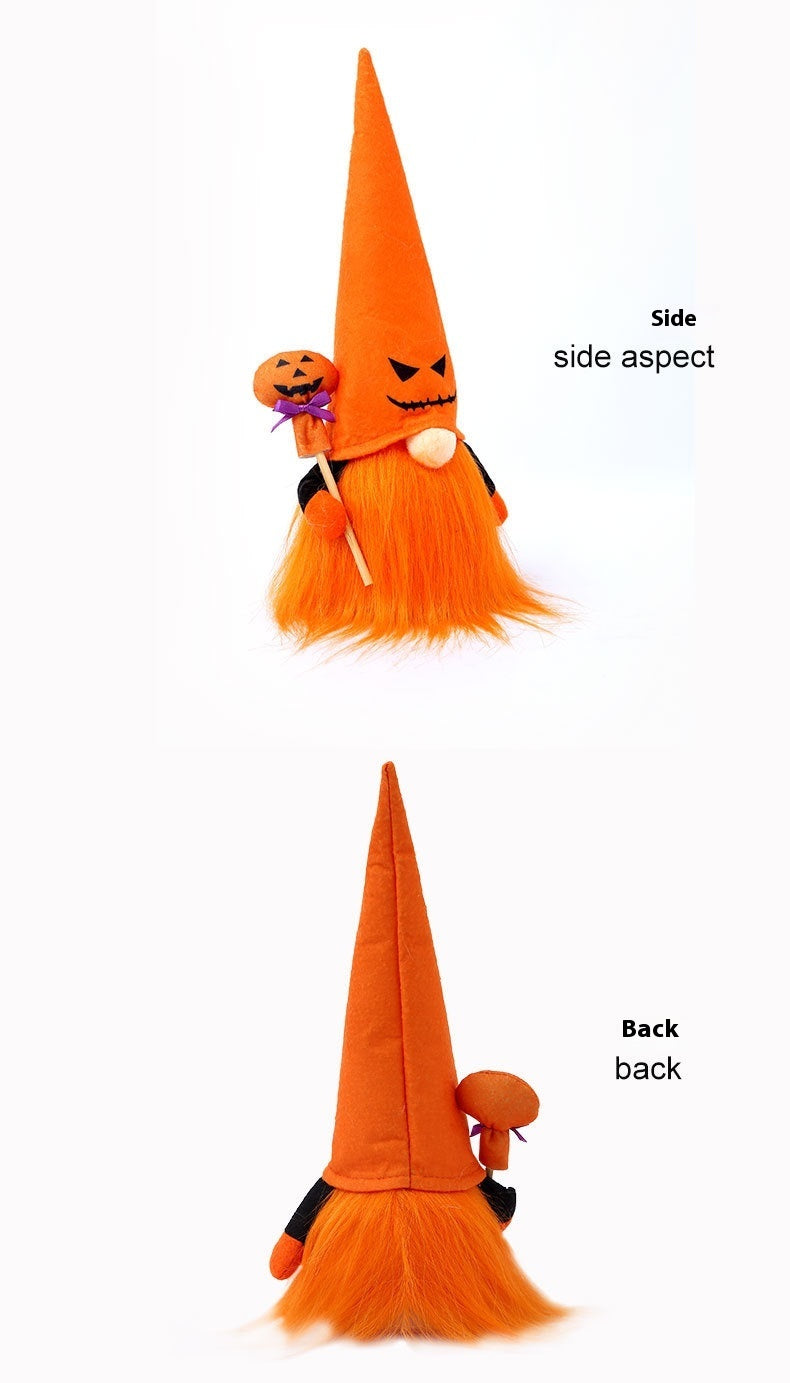 light-Up Jack-o'-Lantern Gnome Duo