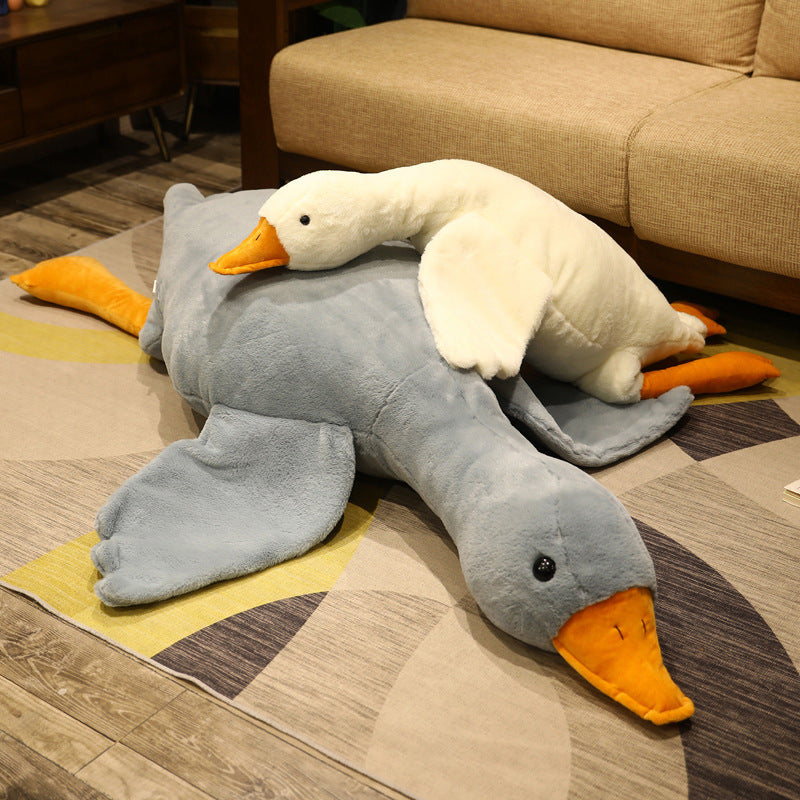 Plush Pillow Giant White Goose