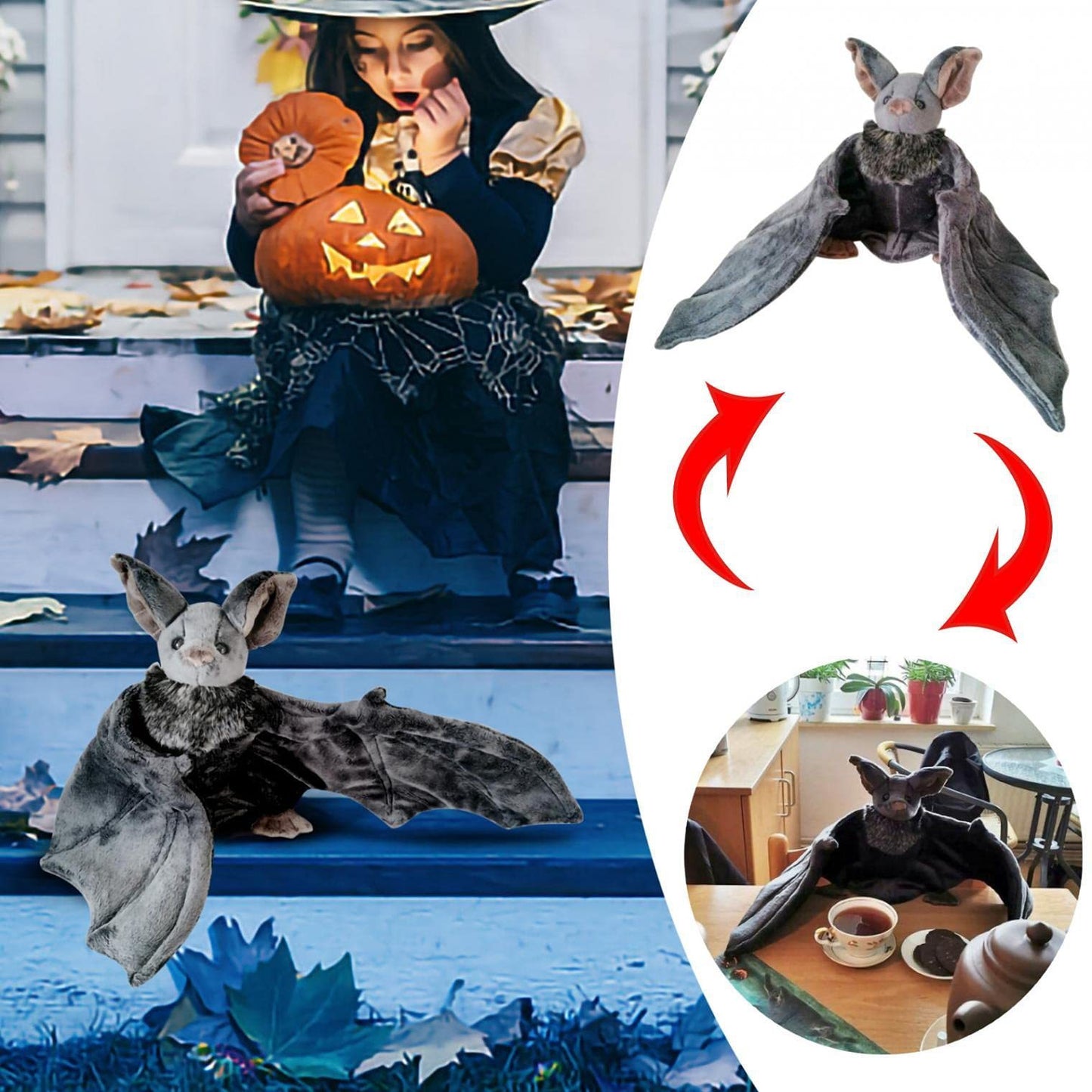 Adorable Plush Halloween Decoration bat