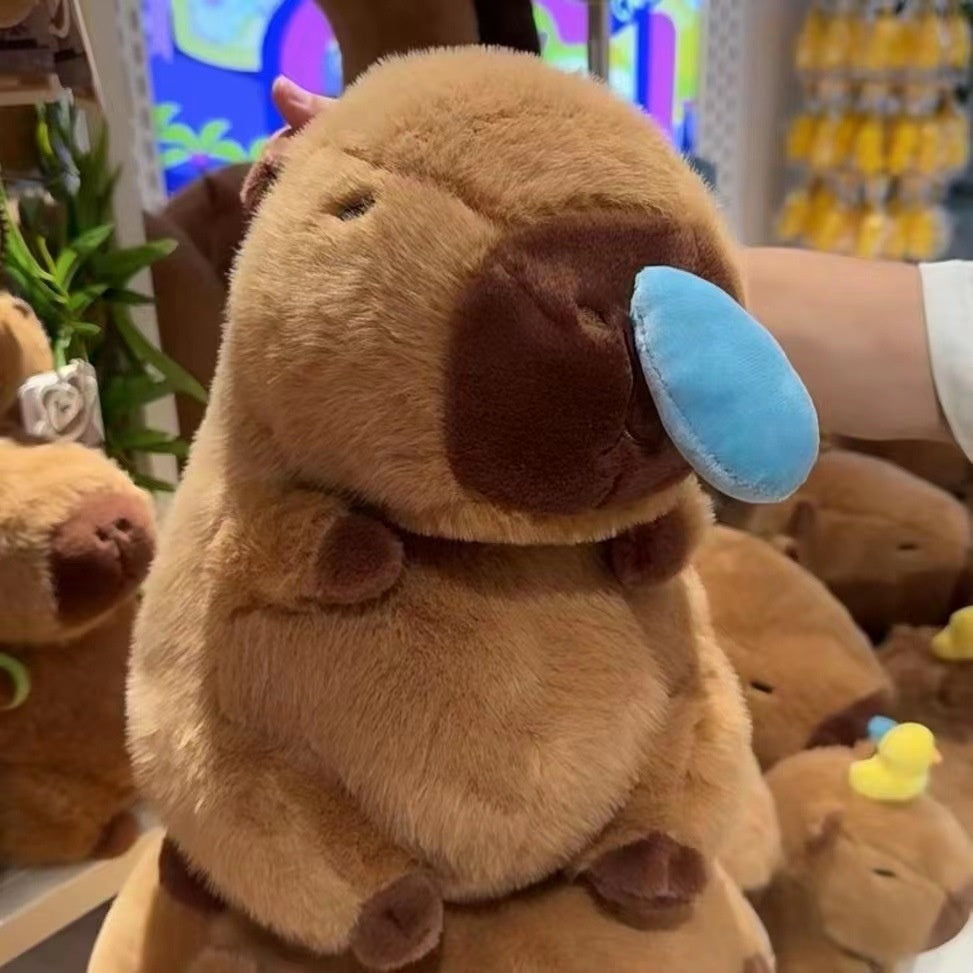 Interactive Capybara Plush Toy with Runny Nose | Cute Gift Idea