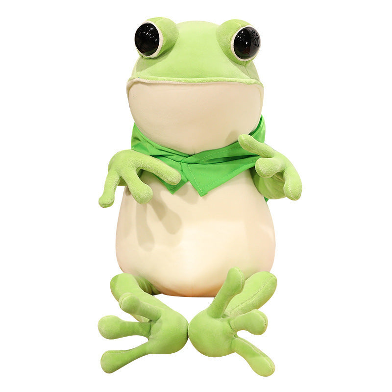 Unique Hugging Frog Plush Pillow - Adorable Gift for All Ages