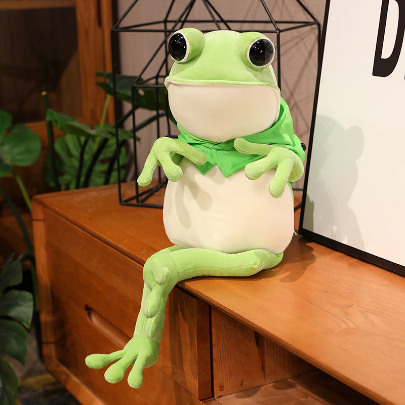 Unique Hugging Frog Plush Pillow - Adorable Gift for All Ages