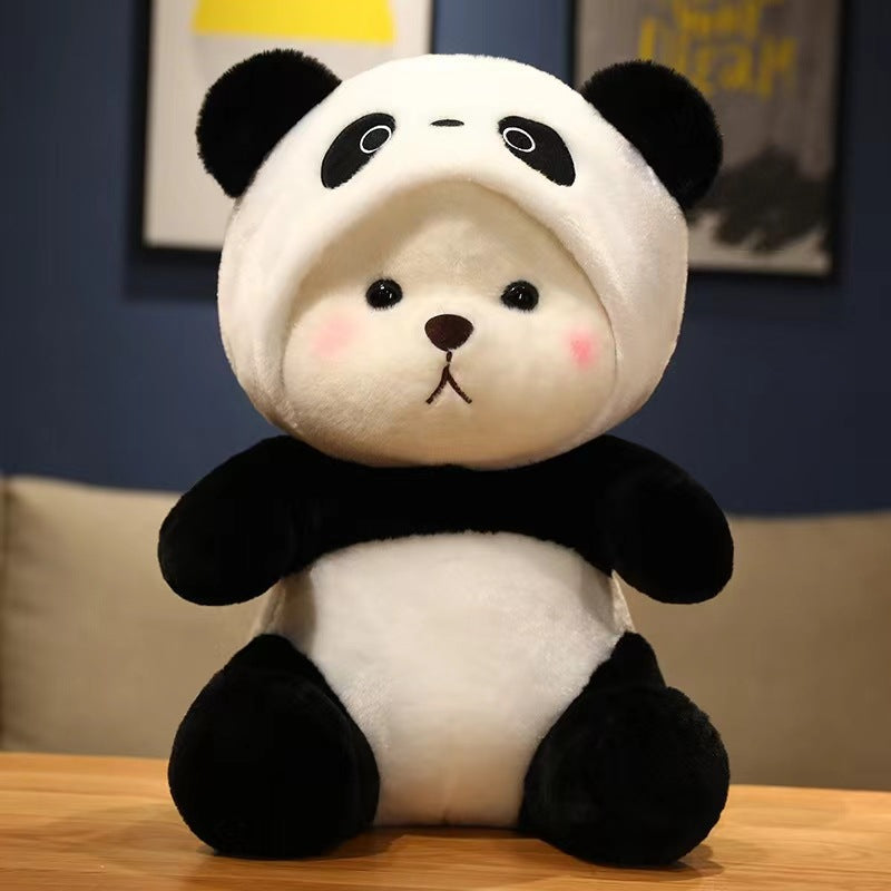 Huggable Bear Plush with Interchangeable Hats