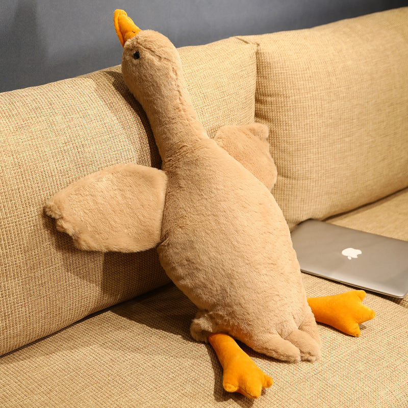 Plush Pillow Giant White Goose