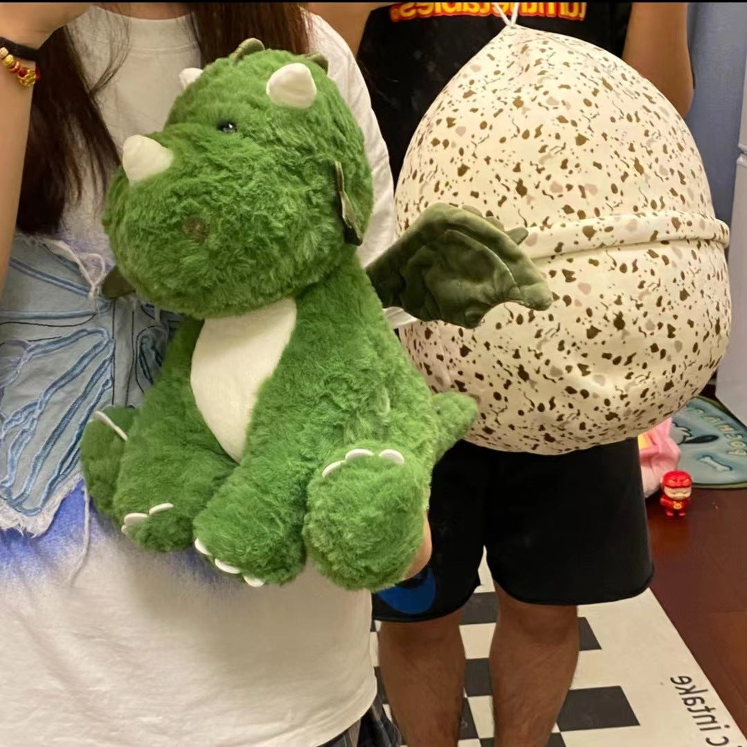 Surprise Dinosaur Egg Plush Toy with Weighted Dinosaur Inside