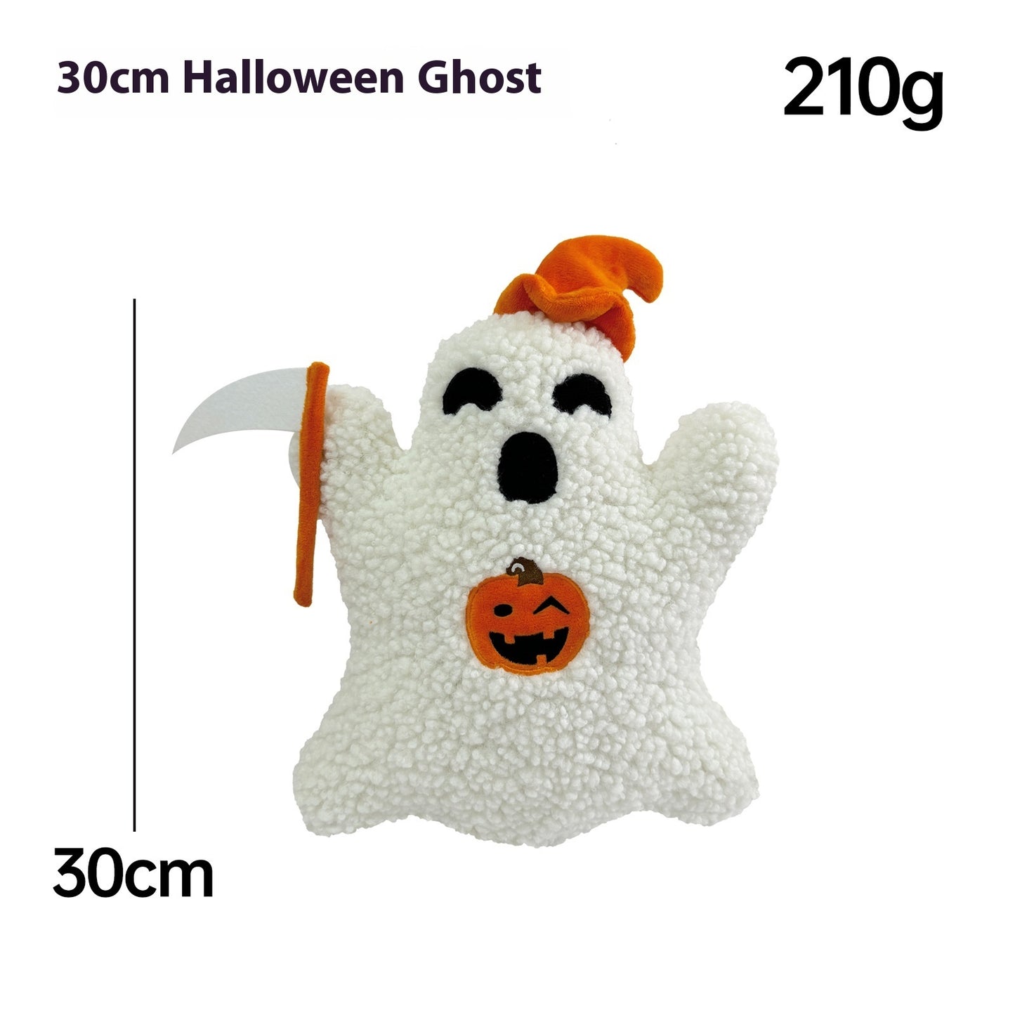 Cute Ghost Plush Pillow | Halloween Decor & Unique Gift
