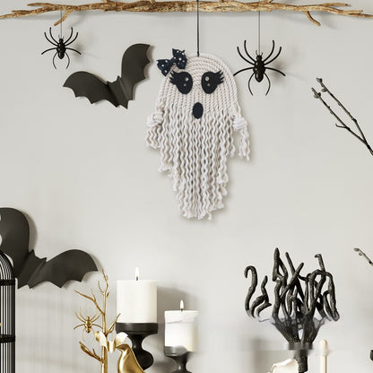 Cute White Ghost Pendant | Unique Halloween Decoration & Gift