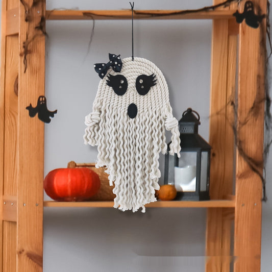 Cute White Ghost Pendant | Unique Halloween Decoration & Gift