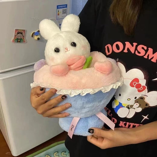 Rabbit Bouquet reversible Bunny Plush