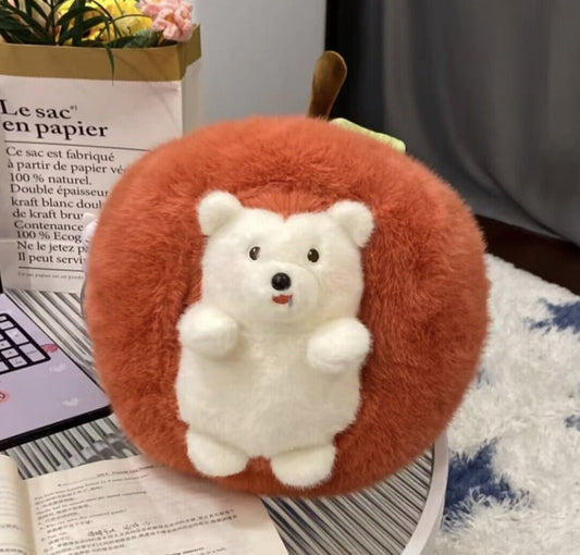 Hidden Hedgehog in Apple - Cute Surprise Plush Toy Gift