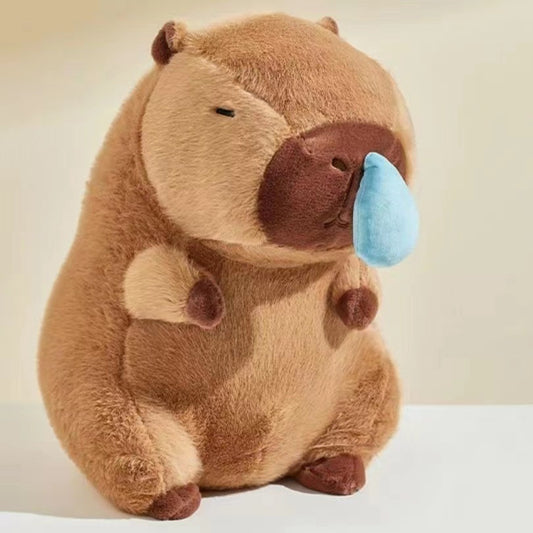Interactive Capybara Plush Toy with Runny Nose | Cute Gift Idea